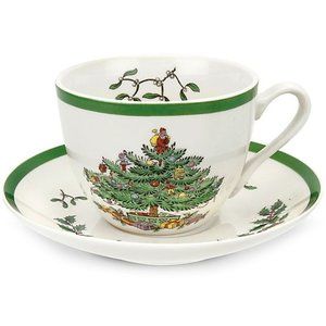 Spode Christmas Cup & Saucer (Single or Set of 12)